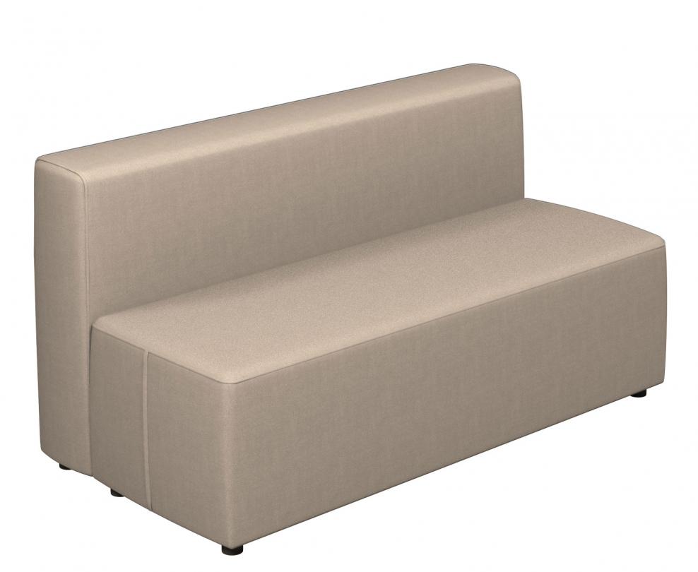 Пуф зі спинкою FORMA, на меблевих ніжках, тканина, АЛМАНТ, 1550х760х800 мм.